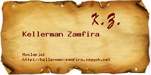 Kellerman Zamfira névjegykártya